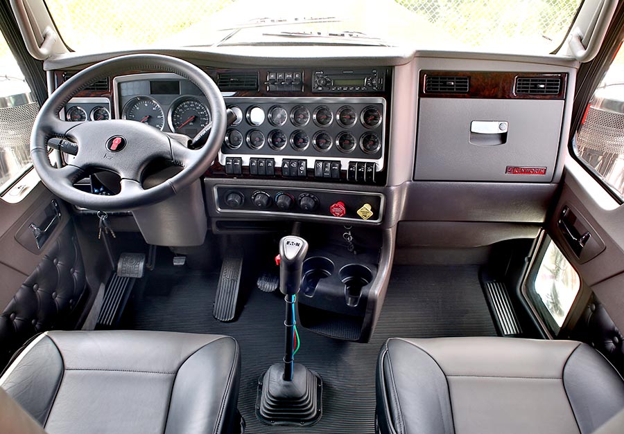 Kenworth W900 ICON Semi trucks interior, Truck interior accessories, Truck interior