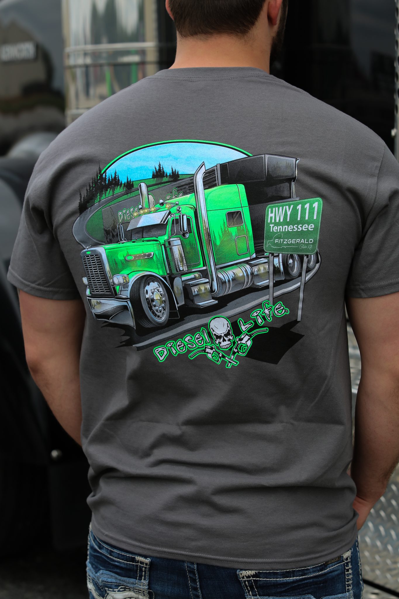 2017 Peterbilt 579 >> Diesel Life - Fitzgerald T-Shirt Dark Gray - Fitzgerald Glider Kits 2017 Peterbilt 579 >> Diesel Life - Fitzgerald T-Shirt Dark Gray - Fitzgerald Glider Kits
